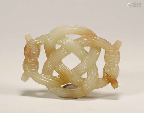 Han Dynasty - Twisting Pattern Jade Pendant