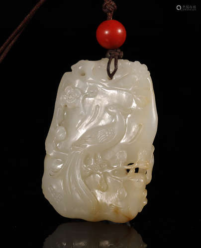 Qing Dynasty - Hetian Jade Plaque