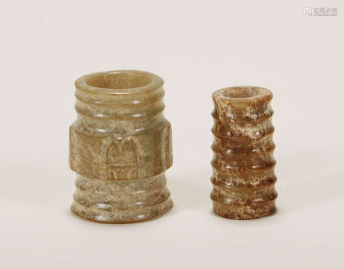 Shang Dynasty - Set of Jade Tubes