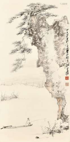 Zhang Daqian (Chang Dai-chien, 1899-1983) 張大千 | Boating b...