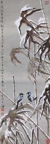 Huang Huanwu  黃幻吾 | Birds on a Snowy Night 夜雪幽禽