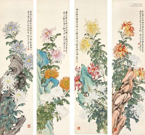 Huang Shanshou 黃山壽 | Chrysanthemums 秋色菊豔