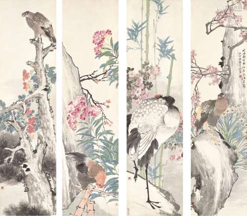 Ren Xun 任薰 | Flowers and Birds of Four Seasons  四時花鳥