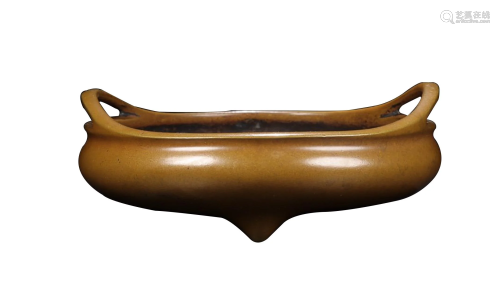 COPPER ALLOY CENSER WITH HANDLES