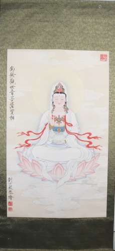 A Liu xiaomin's Guanyin painting