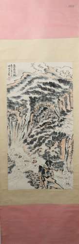 A Lu yaoshao's landscape painting