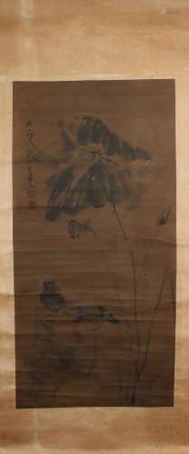 A Zhu da's flowers and birds painting