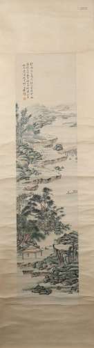A Wang kun's landscape painting