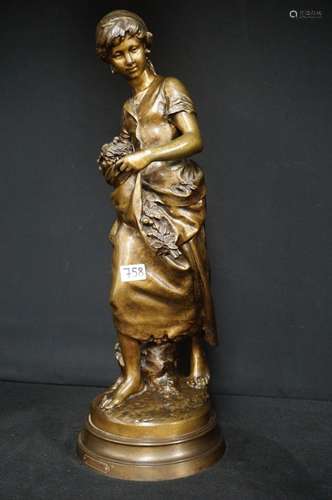 GROOT ANTIEK BRONZEN BEELD