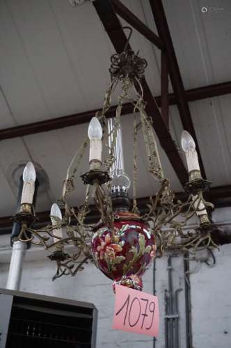 ART NOUVEAU LAMPE BELGE