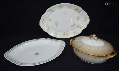 A Limoges Soup terrine and platter together with