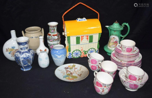 A collection of ceramic items, Old Romany, Noritake
