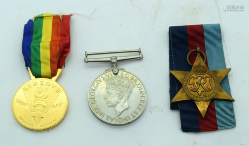 A WW2 Service medal together with George VI star and