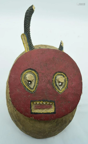 TRIBAL AFRICAN ART BAULE GOLI KPLE KPLE MASK. Ivory