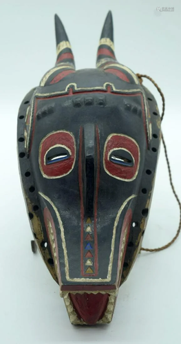 TRIBAL AFRICAN ART GURO ZAMBLE MASK from the Ivory