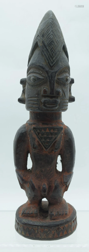 TRIBAL AFRICAN ART YORUBA IBEJI. Nigeria. Yoruba