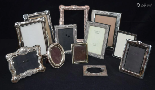 A group of silver plated picture frames 23 x 18cm