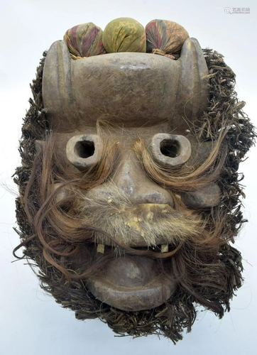 TRIBAL AFRICAN ART - GUERE MASK from the tribal people