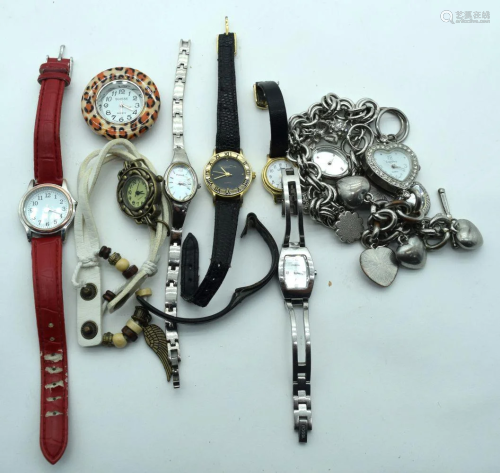 A collection of vintage fashion Quartz watches
