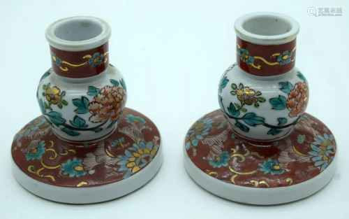 A pair of 19th Century Japanese Kutani ceramic