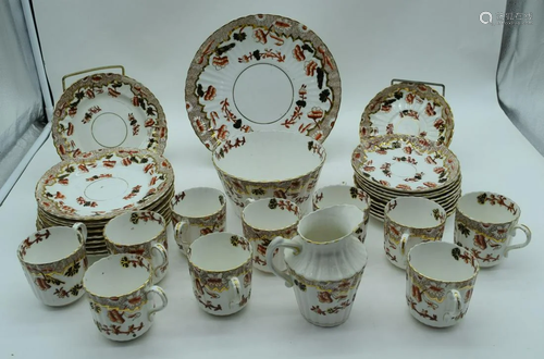 A part Crown Derby dinner service (34).