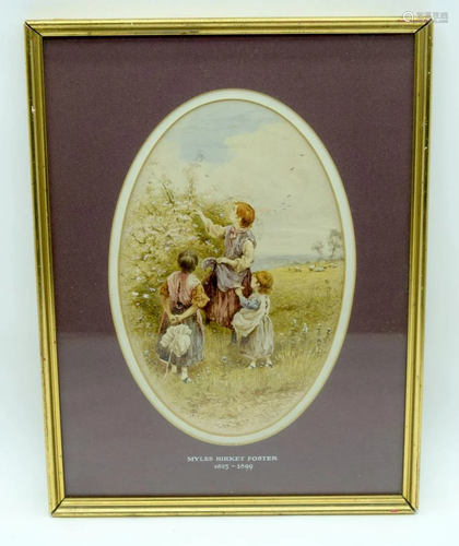 Myles Birket Foster 1825-1899 Framed watercolour