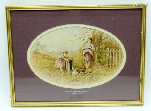 Myles Birket Foster 1825-1899 Framed watercolour