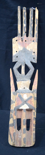 TRIBAL AFRICAN ART DOGO SIRIGE MASK. Mali 83.5cm x