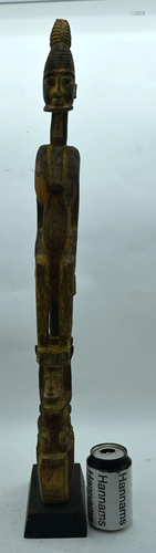 TRIBAL AFRICAN ART DOGON FIGURE. Mali. 69.5cm high