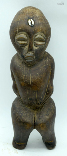 TRIBAL AFRICAN ART LEGA ANTHROMORPHIC FIGURE.