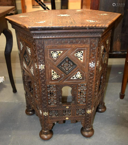 AN ANTIQUE MOORISH LIBERTY & CO TYPE OCCASIONAL TA…