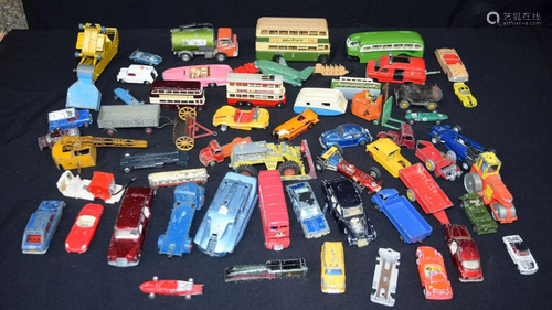 A collection of Dinky models Commercial vehicles,