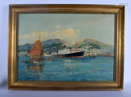 Frank Mason (1875-1965) Oil on canvas, SS Menelaus.