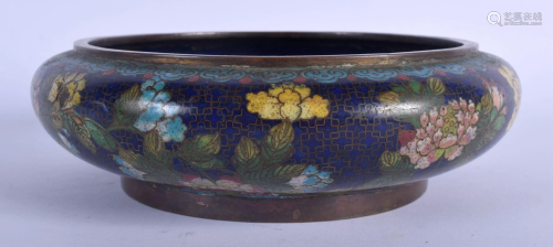 A 19TH CENTURY CHINESE CLOISONNE ENAMEL CIRCULAR CE…