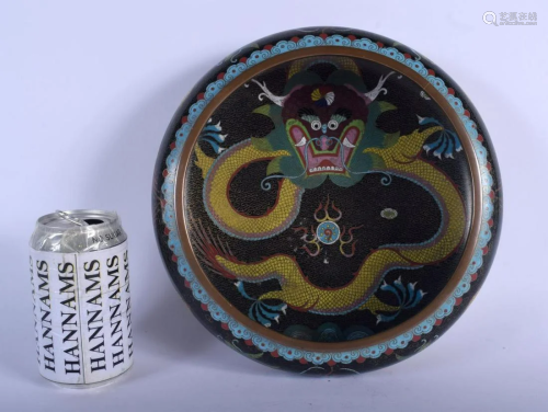 A LARGE LATE 19TH CENTURY CHINESE CLOISONNE ENAMEL