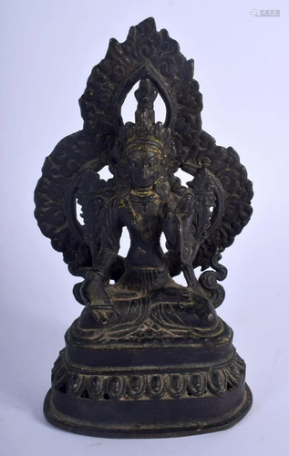 A 19TH CENTURY INDO TIBETAN NEPALESE BRONZE FIGURE …