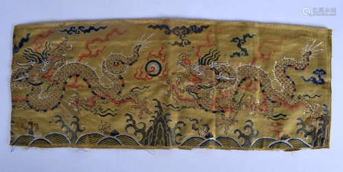 A 17TH/18TH CENTURY CHINESE BROCADE SILKWORK