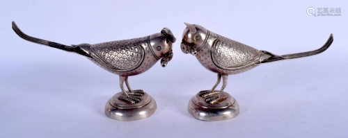 A RARE PAIR OF EARLY 20TH CENTURY INDO PERSIAN SILVER