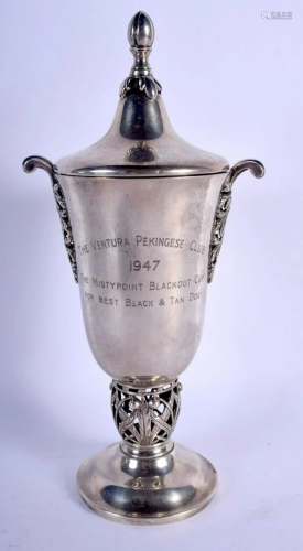 AN ARTS AND CRAFTS STYLE SILVER TROPHY. Birmingham
