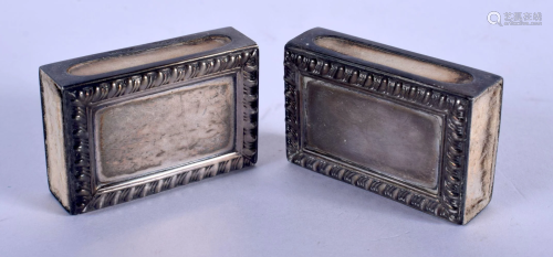 TWO VINTAGE FRENCH CARTIER MATCHBOX HOLDERS. 47 g…