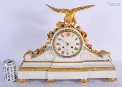 A LARGE 19TH CENTURY FRENCH ORMOLU AND MARBLE MA…