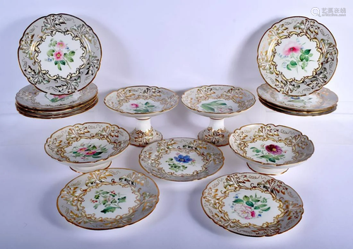 English porcelain dessert, probably Samuel Alcock