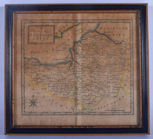 AN 18TH CENTURY ENGLISH MAP in the manner of Johannes