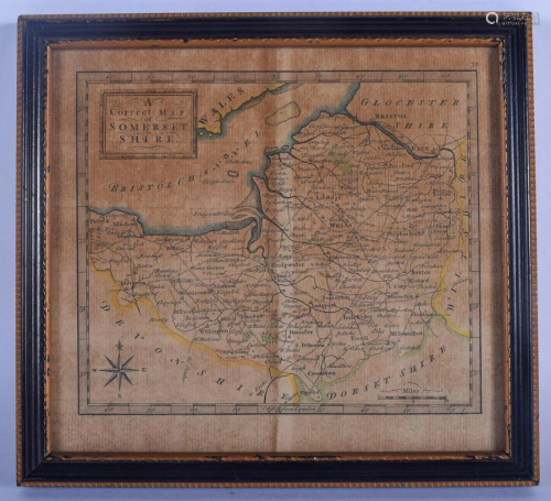AN 18TH CENTURY ENGLISH MAP in the manner of Johannes