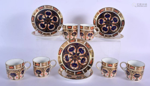 Royal Crown Derby set of six coffee cups and saucers