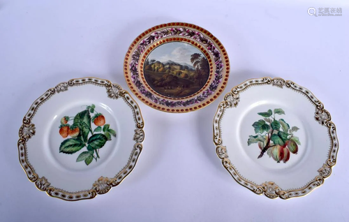 Early 19th c. Coalport plate painted with a landscape