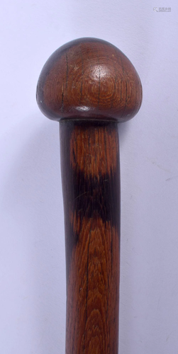 AN AFRICAN KENYAN NAIROBI HARDWOOD KNOBKERRIE. 80 cm