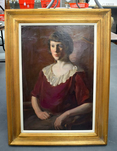 British School (C1920) Oil on canvas, Figure in a