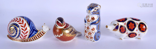 Royal Crown Derby paperweights: seconds, no stopper, a