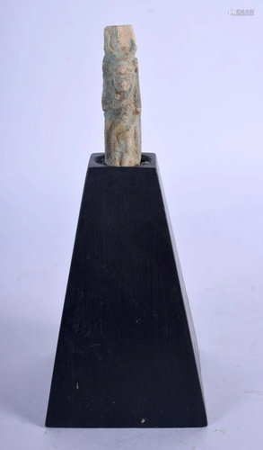 AN EGYPTIAN FAIENCE GLAZED USHABTI possibly Antiquity.